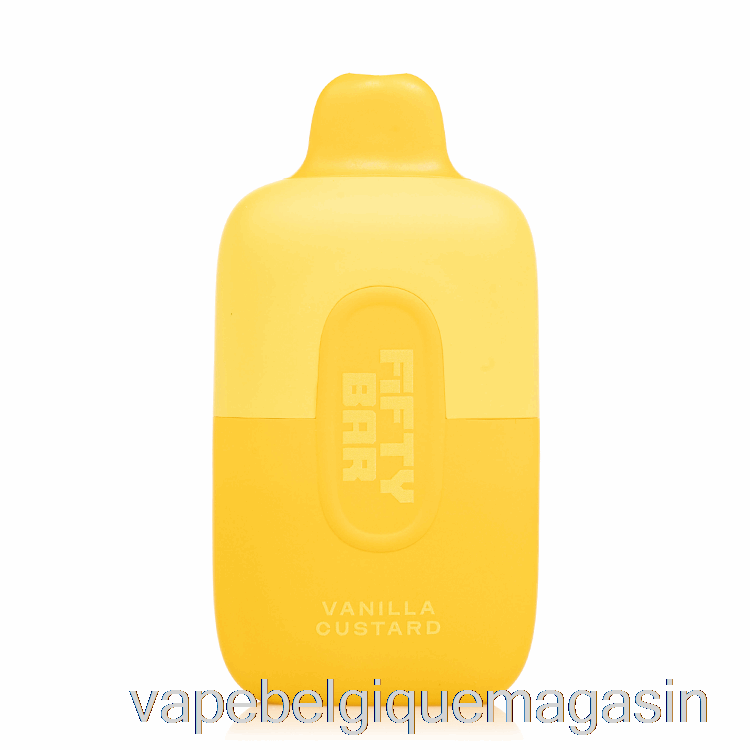 Vape Juice Cinquante Bar 6500 Crème Vanille Jetable